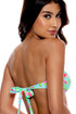 Luli Fama Ti Amo Ruffle Trim Bandeau Top